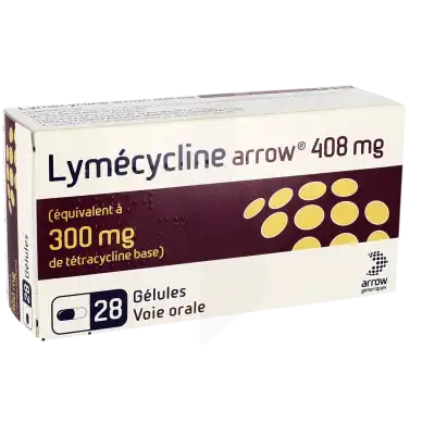 Lymecycline Arrow 408 Mg (équivalent à 300 Mg De Tétracycline Base), Gélule à CHASSE SUR RHÔNE