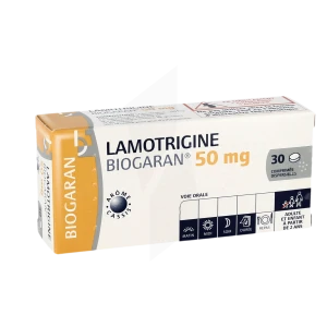 Lamotrigine Biogaran 50 Mg, Comprimé Dispersible