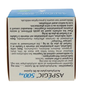 Aspegic 500 Mg, Poudre Pour Solution Buvable En Sachet-dose