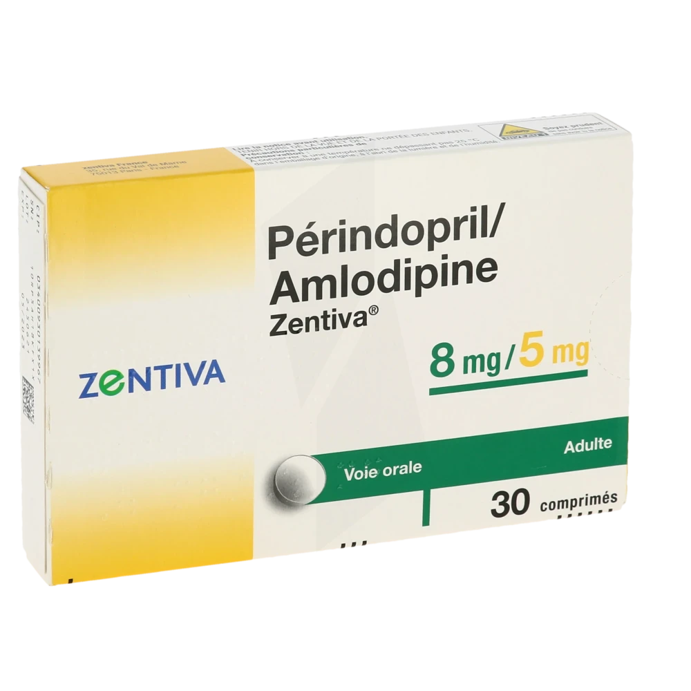 Perindopril/amlodipine Zentiva 8 Mg/5 Mg, Comprimé