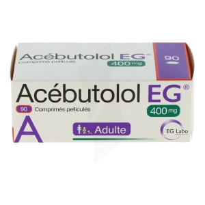 Acebutolol Eg 400 Mg, Comprimé Pelliculé