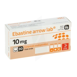 Ebastine Arrow Lab 10 Mg, Comprimé Orodispersible