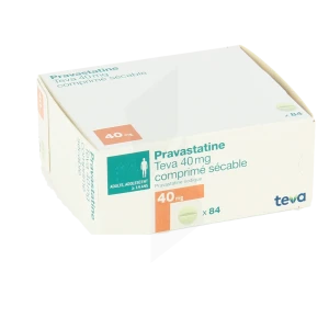 Pravastatine Teva 40 Mg, Comprimé Sécable