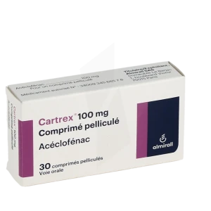 Cartrex 100 Mg, Comprimé Pelliculé