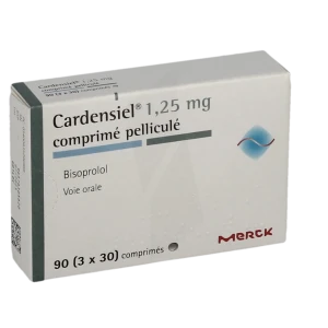 Cardensiel 1,25 Mg, Comprimé Pelliculé