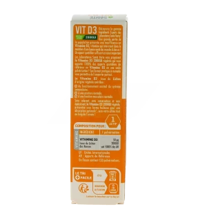 Santé Verte Vitamine D3 Végétale 2000 Ui Solution Buvable Spray De 20 Ml