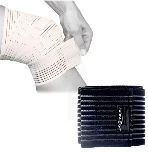 Donjoy Bandes Strapping Genou Blanc