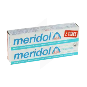Acheter Meridol Protection Gencives Dentifrice Anti-plaque 2T/75ml à Saint-Léger-du-Bourg-Denis