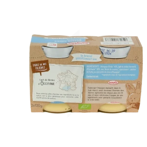 Babybio Alimentation Infantile Brassé Lait De Brebis Mangue 2pots/130g