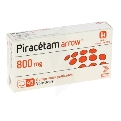 Piracetam Arrow 800 Mg, Comprimé Pelliculé à Agen