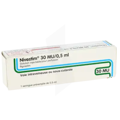Nivestim 30 Mu/0,5 Ml, Solution Injectable/pour Perfusion à Clermont-Ferrand