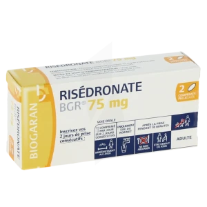 Risedronate Bgr 75 Mg, Comprimé Pelliculé