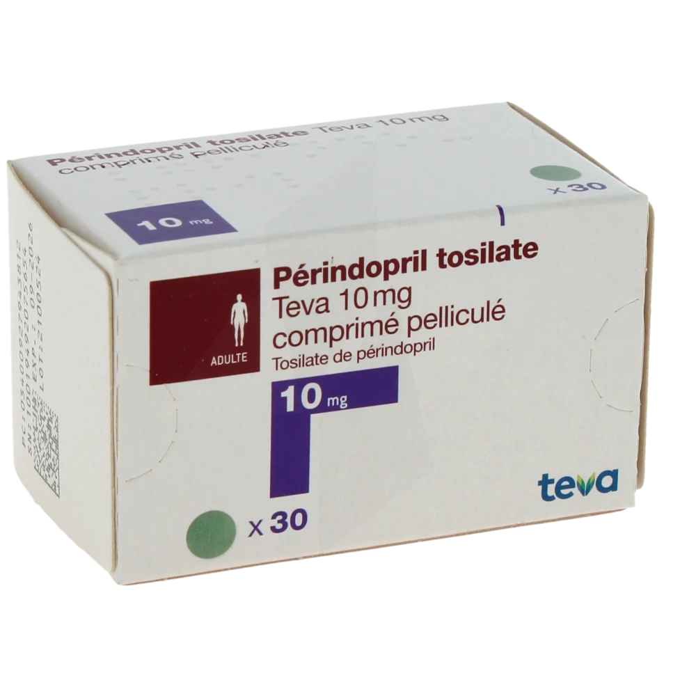 Perindopril Tosilate Teva 10 Mg, Comprimé Pelliculé