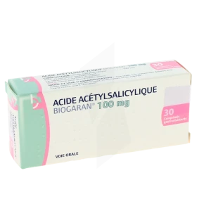 Acide Acetylsalicylique Biogaran 100 Mg, Comprimé Gastro-résistant