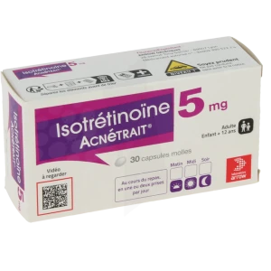 Isotretinoine Acnetrait 5 Mg, Capsule Molle