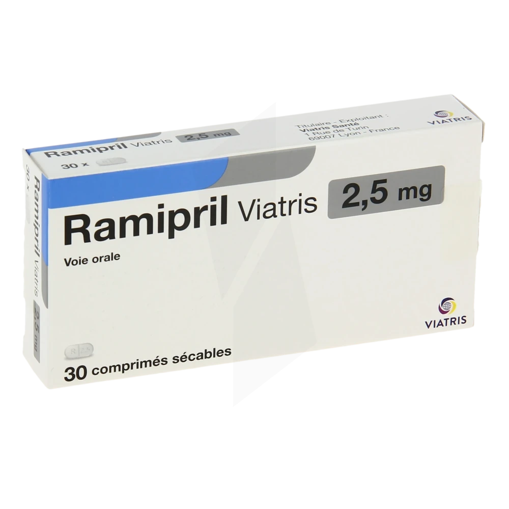 Ramipril Viatris 2,5 Mg, Comprimé Sécable