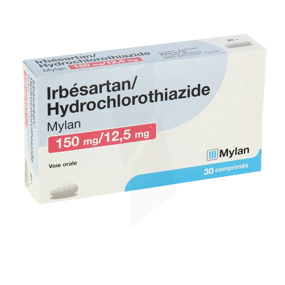 Irbesartan/hydrochlorothiazide Viatris 150 Mg/12,5 Mg, Comprimé