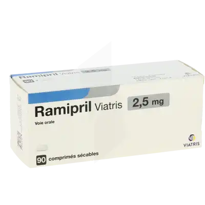 Ramipril Viatris 2,5 Mg, Comprimé Sécable à Nice