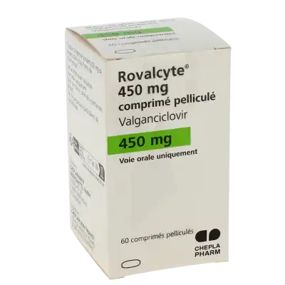 ROVALCYTE 450 mg, comprimé pelliculé