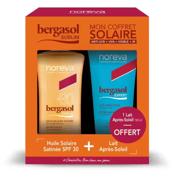 Noreva Bergasol Sublim Spf30 Huile Satinée Spray/150ml + Après Soleil