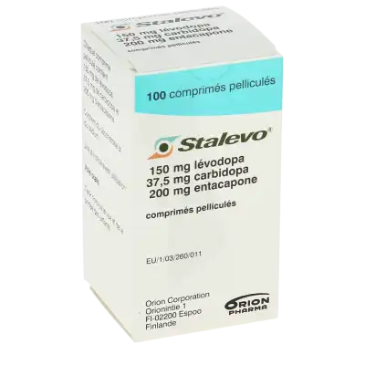 STALEVO 150 mg/37,5 mg/200 mg, comprimé pelliculé