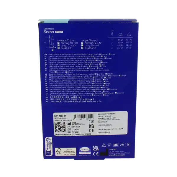 Venoflex Secret 2 Chaussette Opaque Noir Taille 3n