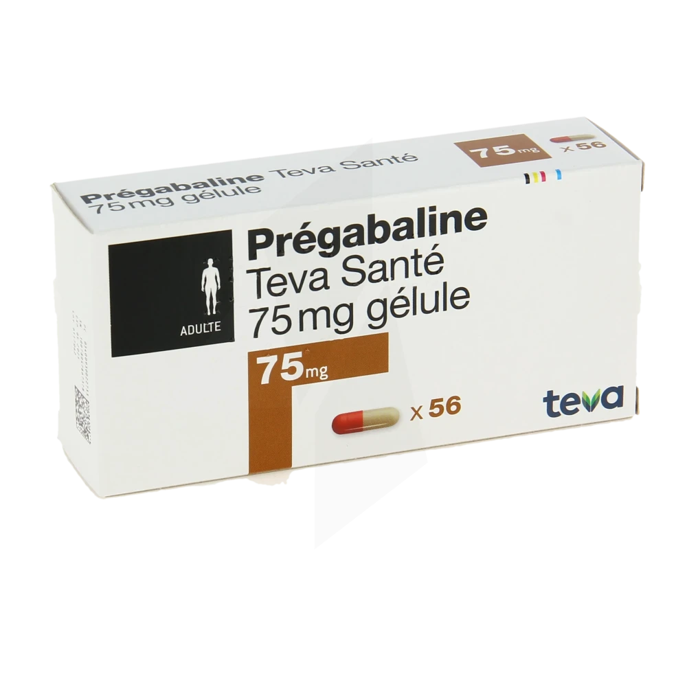 Pregabaline Teva Sante 75 Mg, Gélule