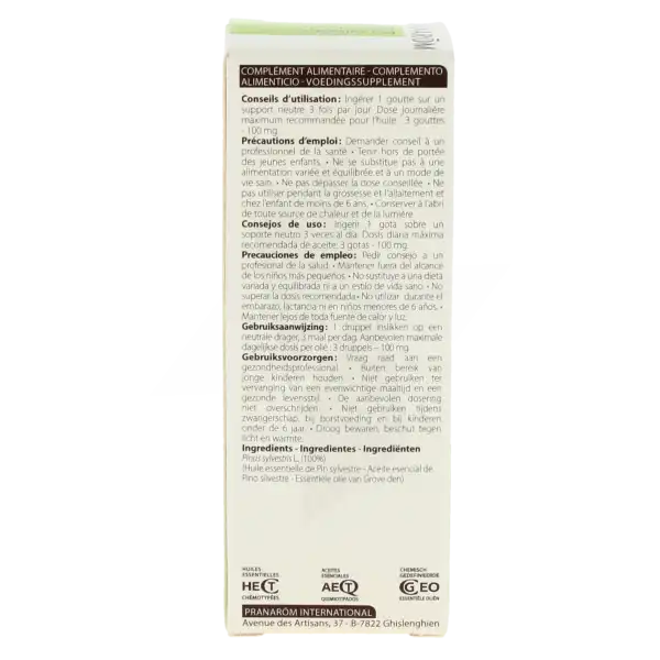 Huile Essentielle Pin Sylvestre Pranarom 10ml