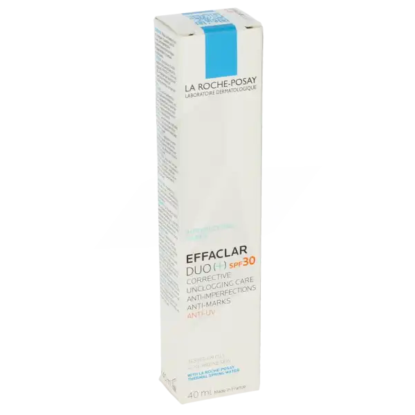 La Roche Posay Effaclar Duo+ Soin Complet Anti-imperfections Anti-marques Et Anti-récidive Et Anti-uv Spf30 Tube/40ml