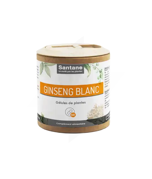 Santane Ginseng Blanc Gélules De Poudre De Plantes 280mg B/60