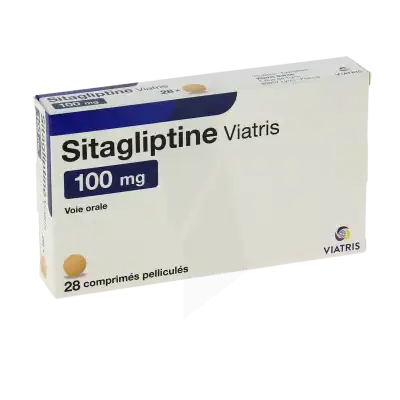 Sitagliptine Viatris 100 Mg, Comprimé Pelliculé à Bordeaux