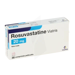Rosuvastatine Viatris 20 Mg, Comprimé Pelliculé
