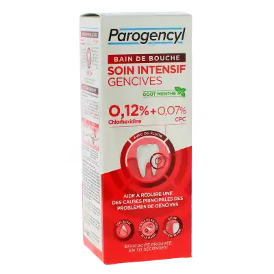 Parogencyl Bain De Bouche Soin Intensif Gencives Chlorhexidine Flacon De 300 Ml à Cholet