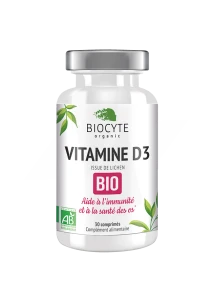 Biocyte Vitamine D3 Comprimés Bio B/30