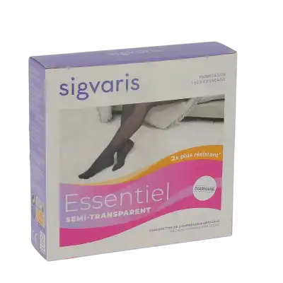 Sigvaris Essentiel Semi-transparent Chaussettes  Femme Classe 3 Dune Medium Normal à BIAS