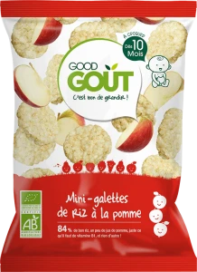 Good Goût Alimentation Infantile Mini Galette De Riz Pomme Sachet/40g