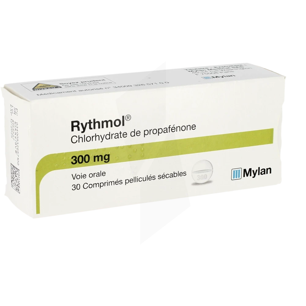 Rythmol 300 Mg, Comprimé Pelliculé Sécable