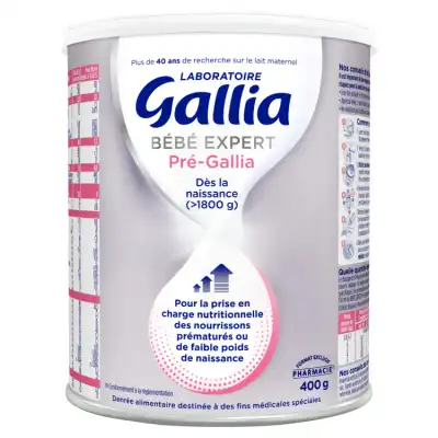 GALLIA BEBE EXPERT PRE-GALLIA Lait en poudre B/400g