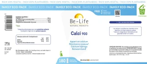 Be-life Calci 900 Gélules B/180