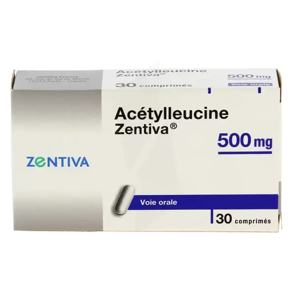 Acetylleucine Zentiva 500 Mg, Comprimé