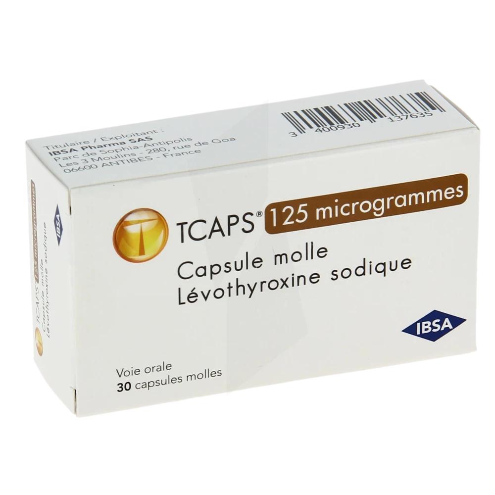 Tcaps 125 Microgrammes, Capsule Molle