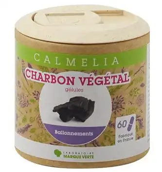 CALMELIA Charbon Végétal Activé 350mg gélules  Boîte de 180