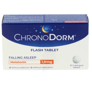 Chronodorm Mélatonine 1,9mg Comprimés Sublinguaux B/30