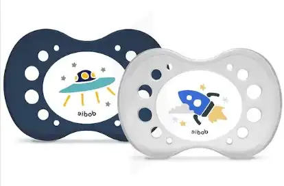 Dodie Duo Sucette Anatomique Silicone +6mois Garçon Calin B/2