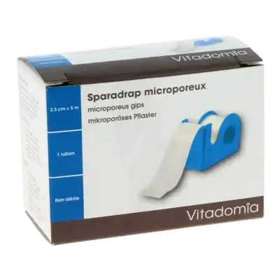 Vitadomia Sparadrap Microporeux 2,5cmx5m Dévidoir à Mérignac