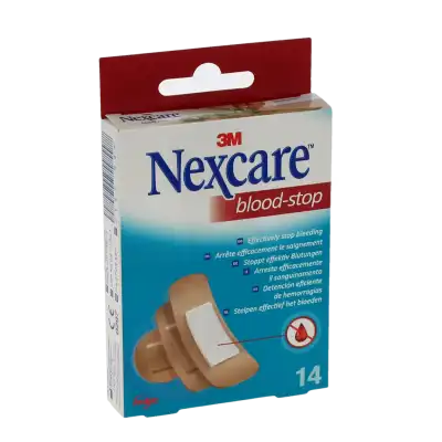 Nexcare Blood-stop Pansements Micro-aérés Avec Compresse Hémostatique Assortis B/14 à AIMARGUES