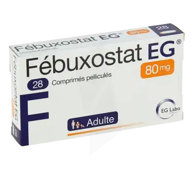 Febuxostat Eg 80 Mg, Comprimé Pelliculé à Auterive