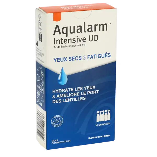 Aqualarm Intensive Ud Solution Ophtalmique 30 Unidoses/0,5ml