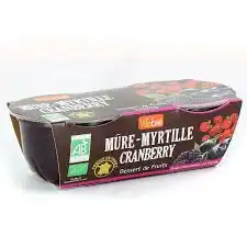 Vitabio Dessert Mûre Myrtille Cranberry à Paris