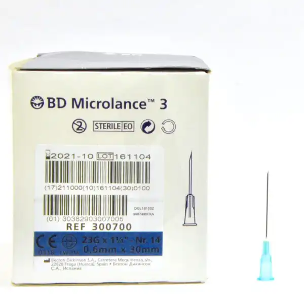 Bd Microlance 3, G23 1 1/4, 0,6 Mm X 30 Mm, Bleu 